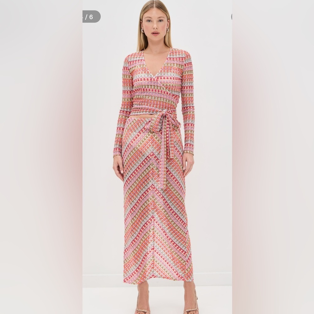 Hill House ZOEY MAXI Dress, Brand New!! 
 Pink and Gold Maxi Dress